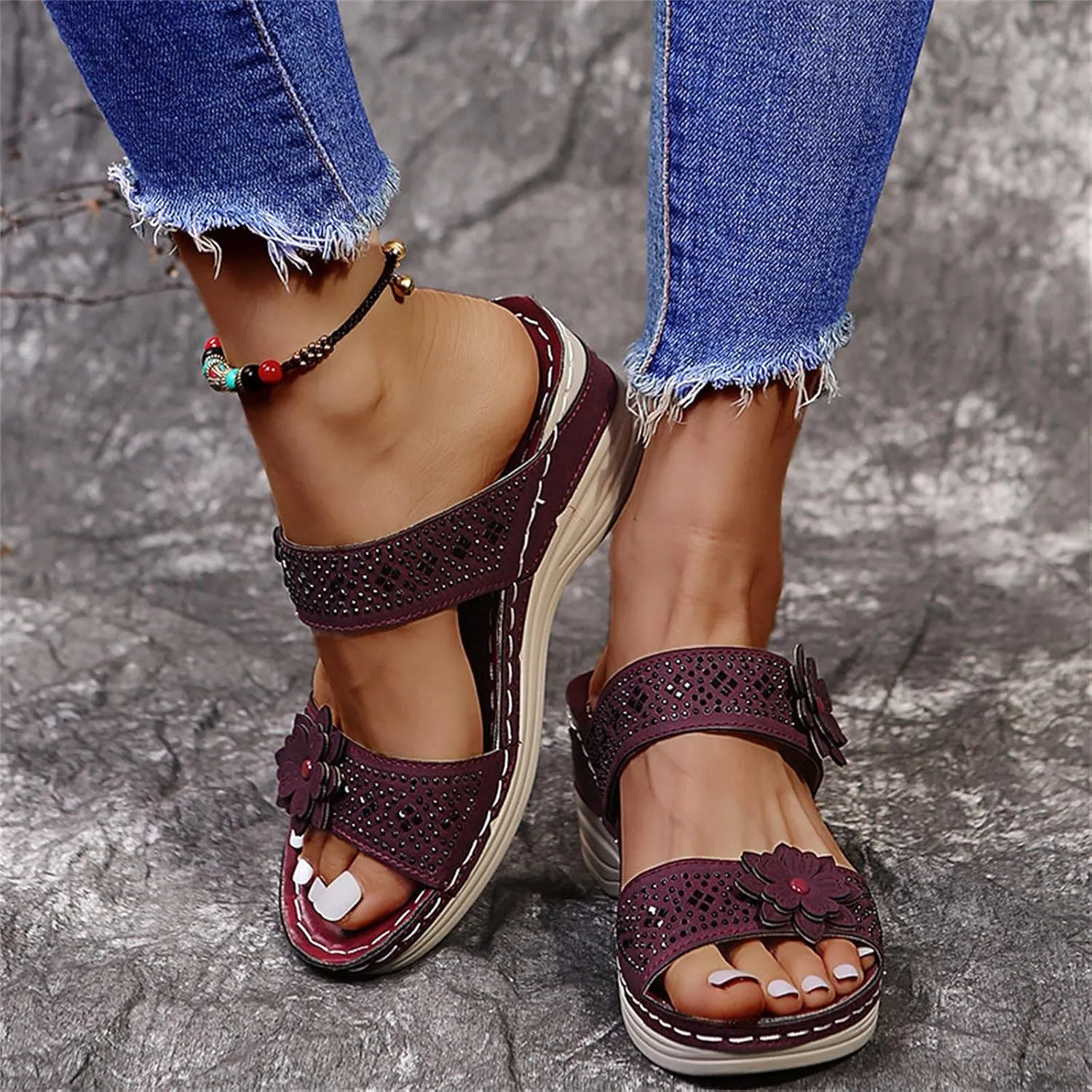 Sandals Wedge for Women Orthopedic Sandals for Women Soft Summer Shoes for Womens 2025 Women's Sandal Dressy