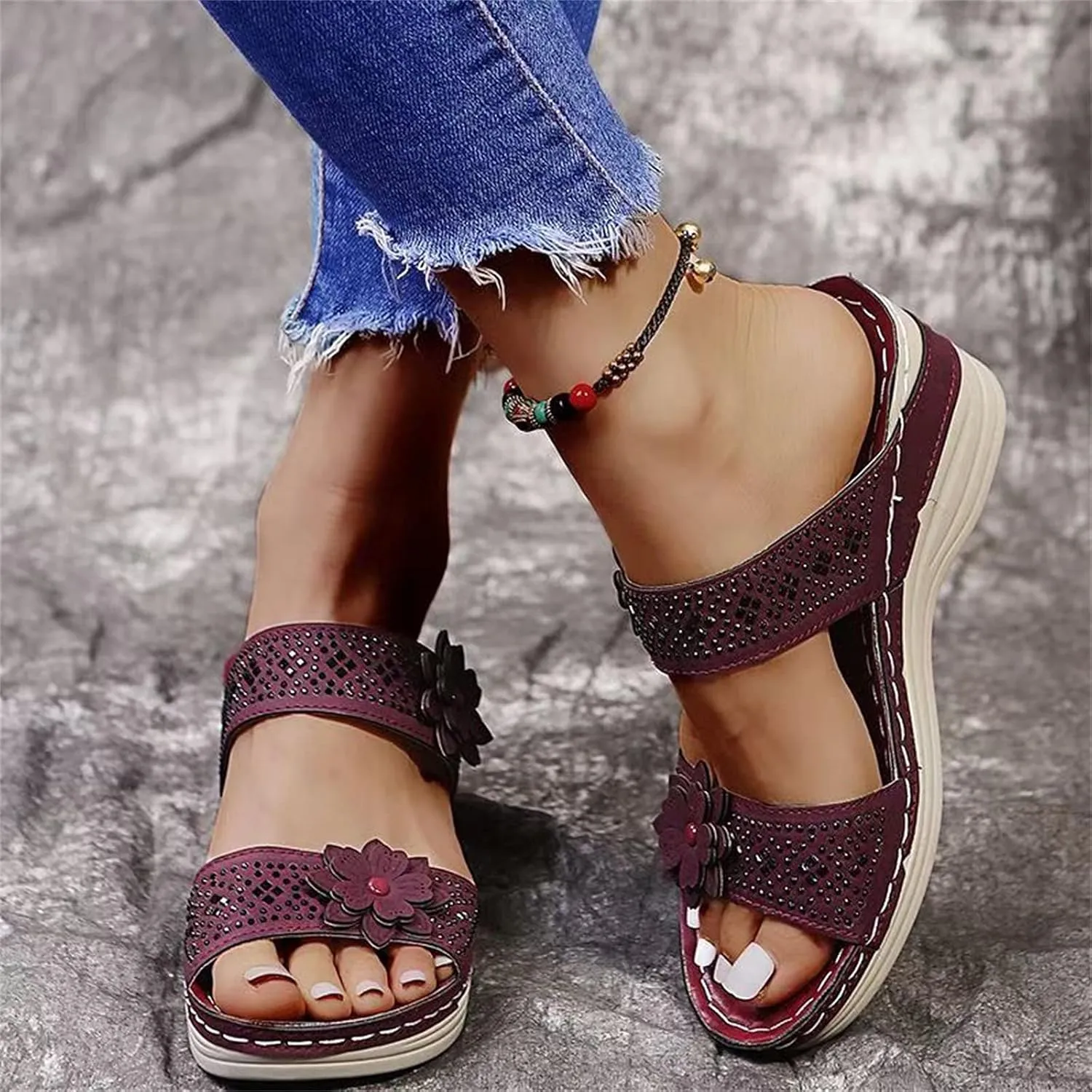 Sandals Wedge for Women Orthopedic Sandals for Women Soft Summer Shoes for Womens 2025 Women's Sandal Dressy