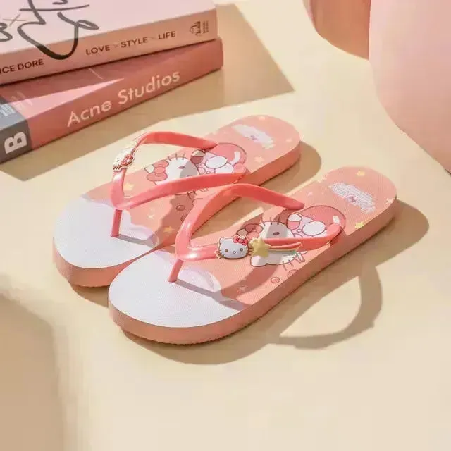 Sanrio Beachside Thick Soled Flip Flops