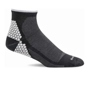Sockwell Plantar Sport Quarter Compression Sock (Men) - Black