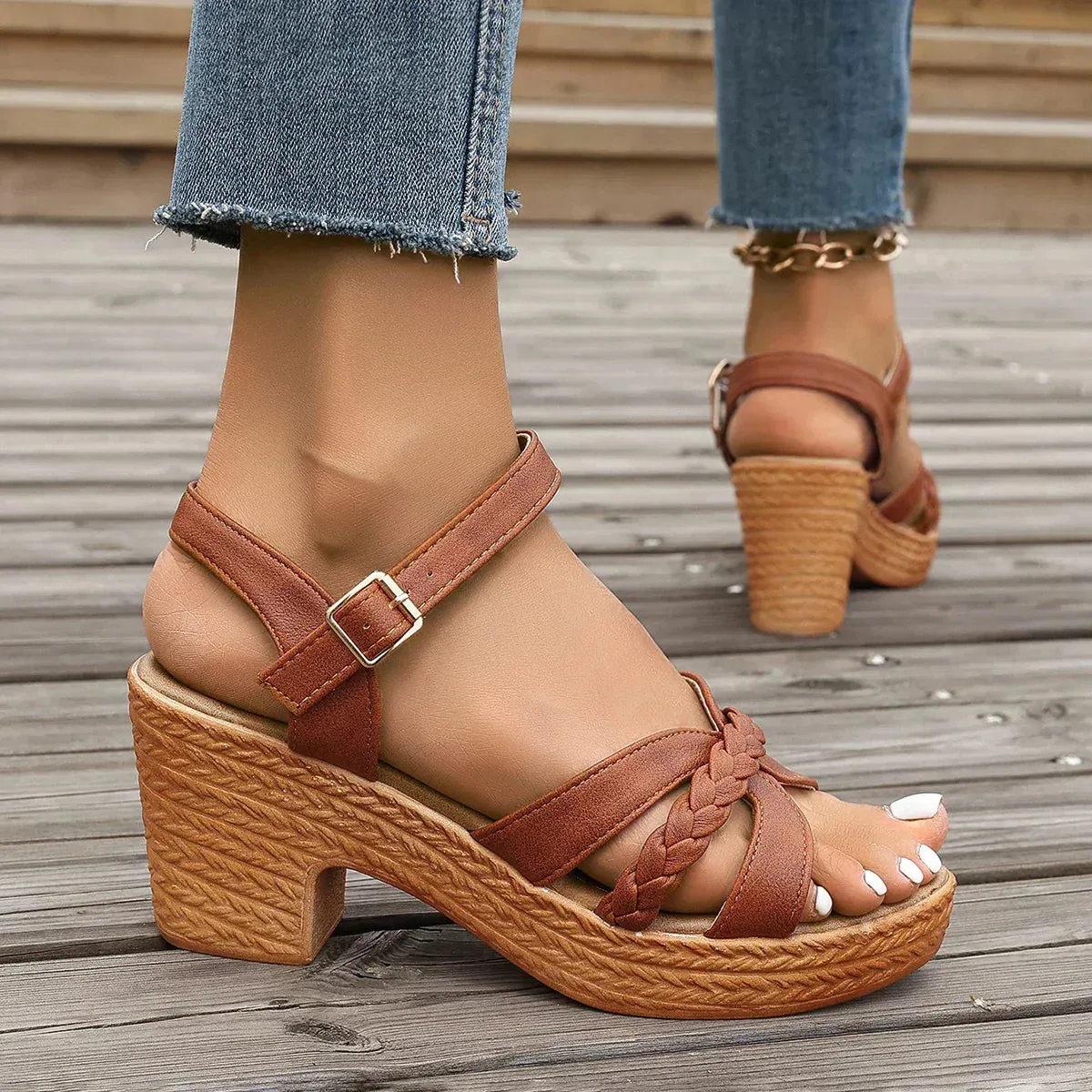 Sophie® | Orthopaedic Mid Heel Sandals