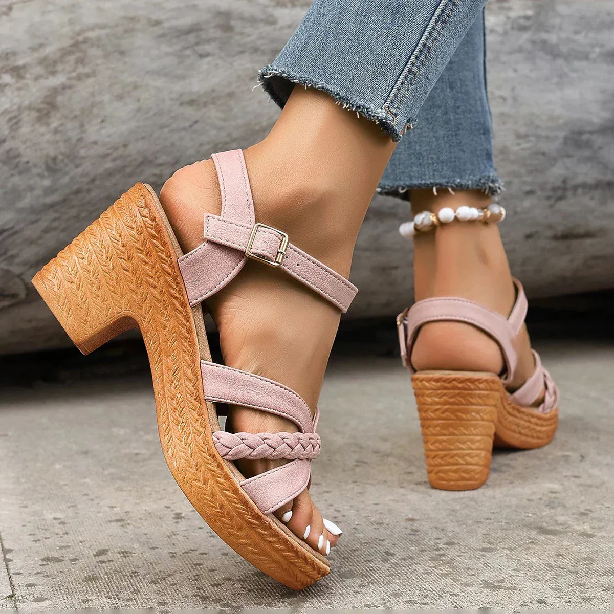 Sophie® | Orthopaedic Mid Heel Sandals