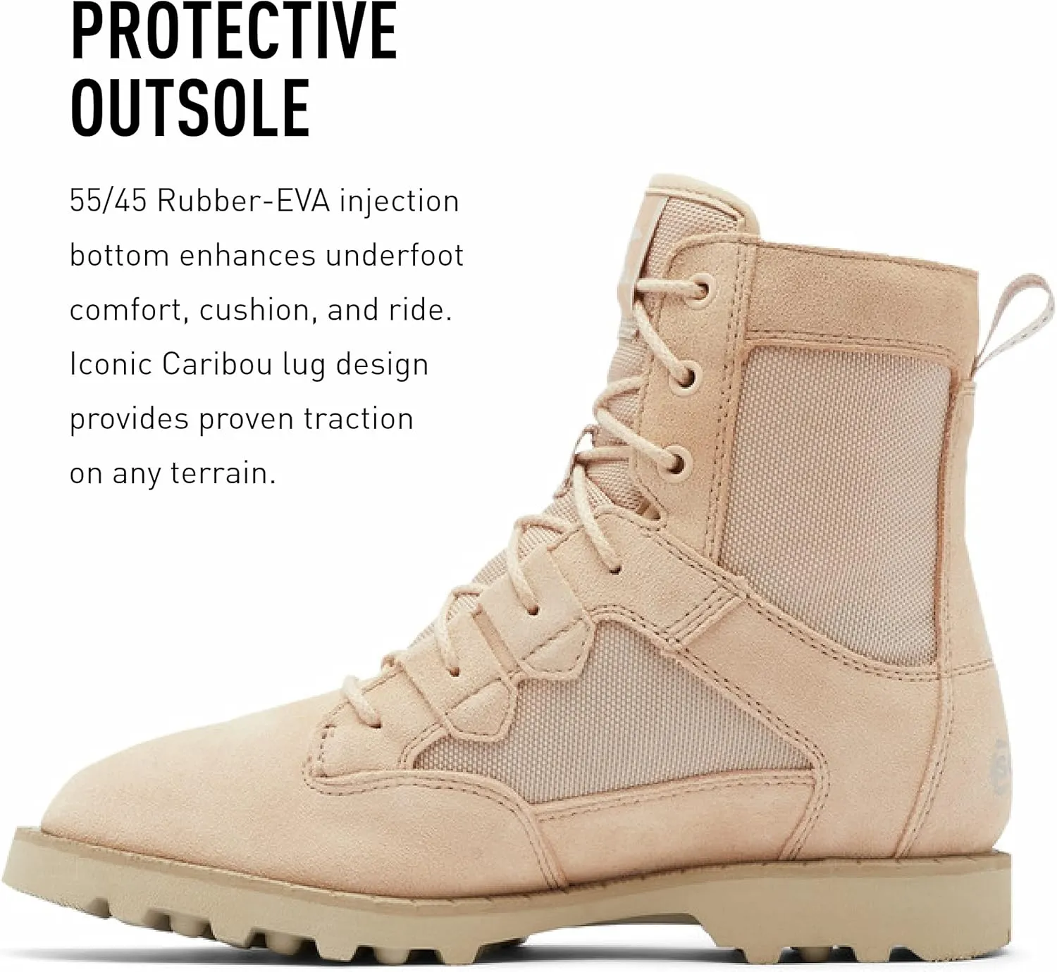 Sorel Women's OTM Caribou Boot  Waterproof Suede & Nylon Snow Boots