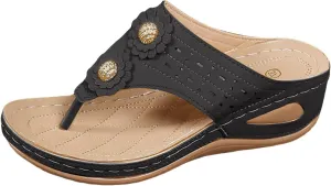 Summer Sandals for Women Comfortable Wedge Sandals Soft Walking Sandals Flip Flops Orthopedic Sandals Arch Support