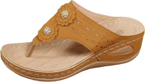 Summer Sandals for Women Comfortable Wedge Sandals Soft Walking Sandals Flip Flops Orthopedic Sandals Arch Support