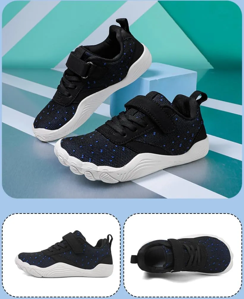 Toddler/Little/Big Kid Barefoot Shoes Boys Trail Running Shoes,Boys Girls Minimalist Athletic Hiking Sneakers,with Wide Toe Box & Zero Drop Sole