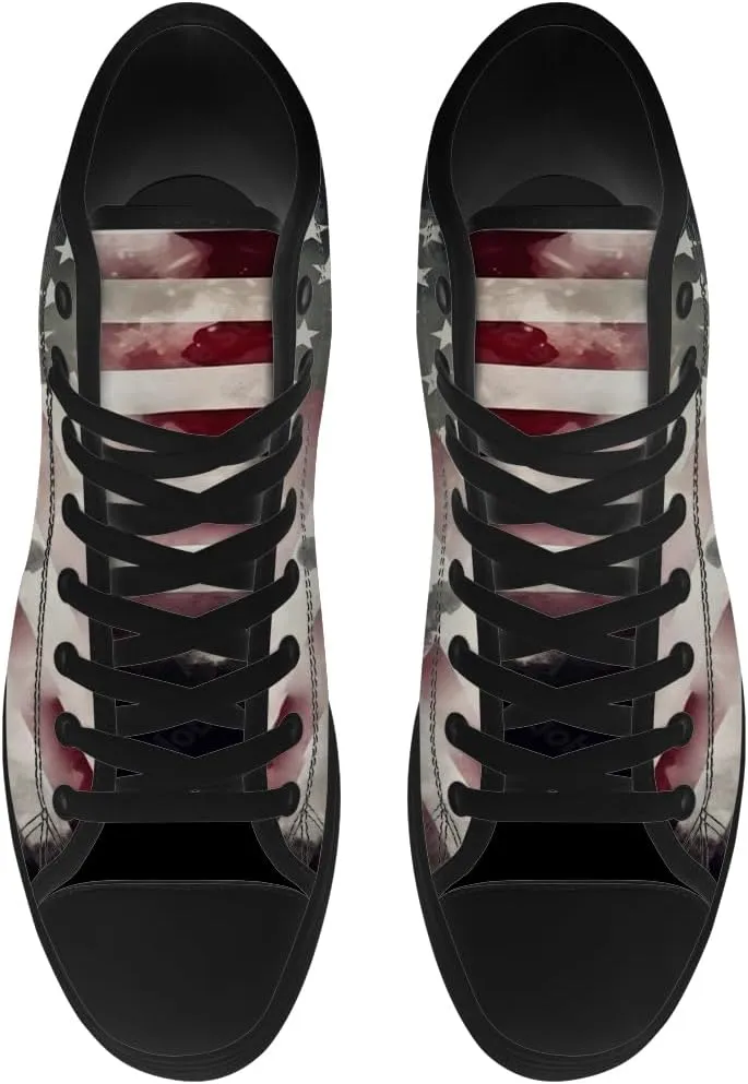 Veteran High Top Canvas Shoes for Men Women High Top Sneakers Lace Up Casual Shoes Gifts for Mama Papa