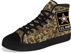 Veteran High Top Canvas Shoes for Men Women High Top Sneakers Lace Up Casual Shoes Gifts for Mama Papa