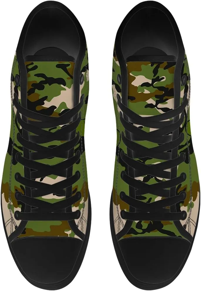 Veteran High Top Canvas Shoes for Men Women High Top Sneakers Lace Up Casual Shoes Gifts for Mama Papa