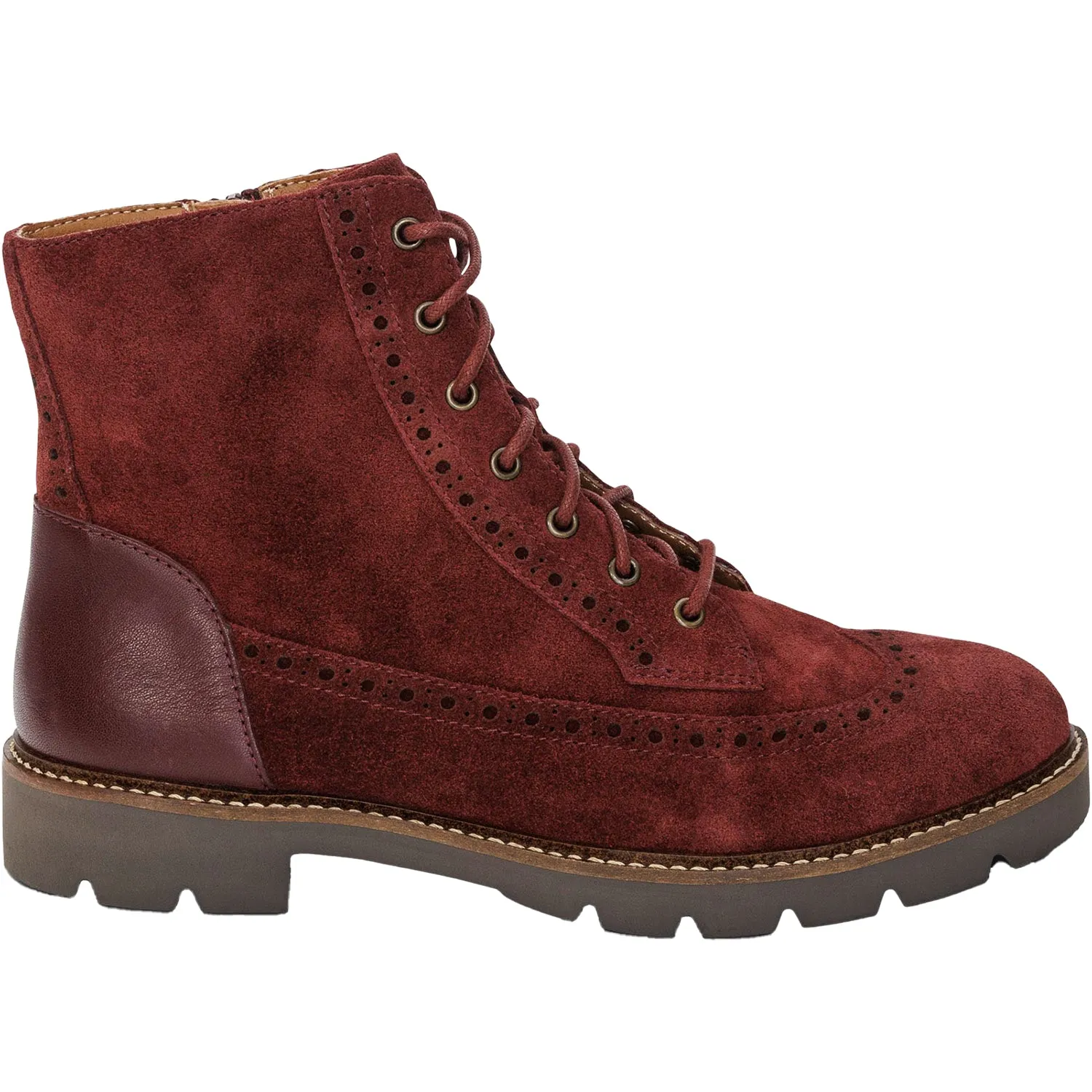 Women's Aetrex Margot Dark Red Suede