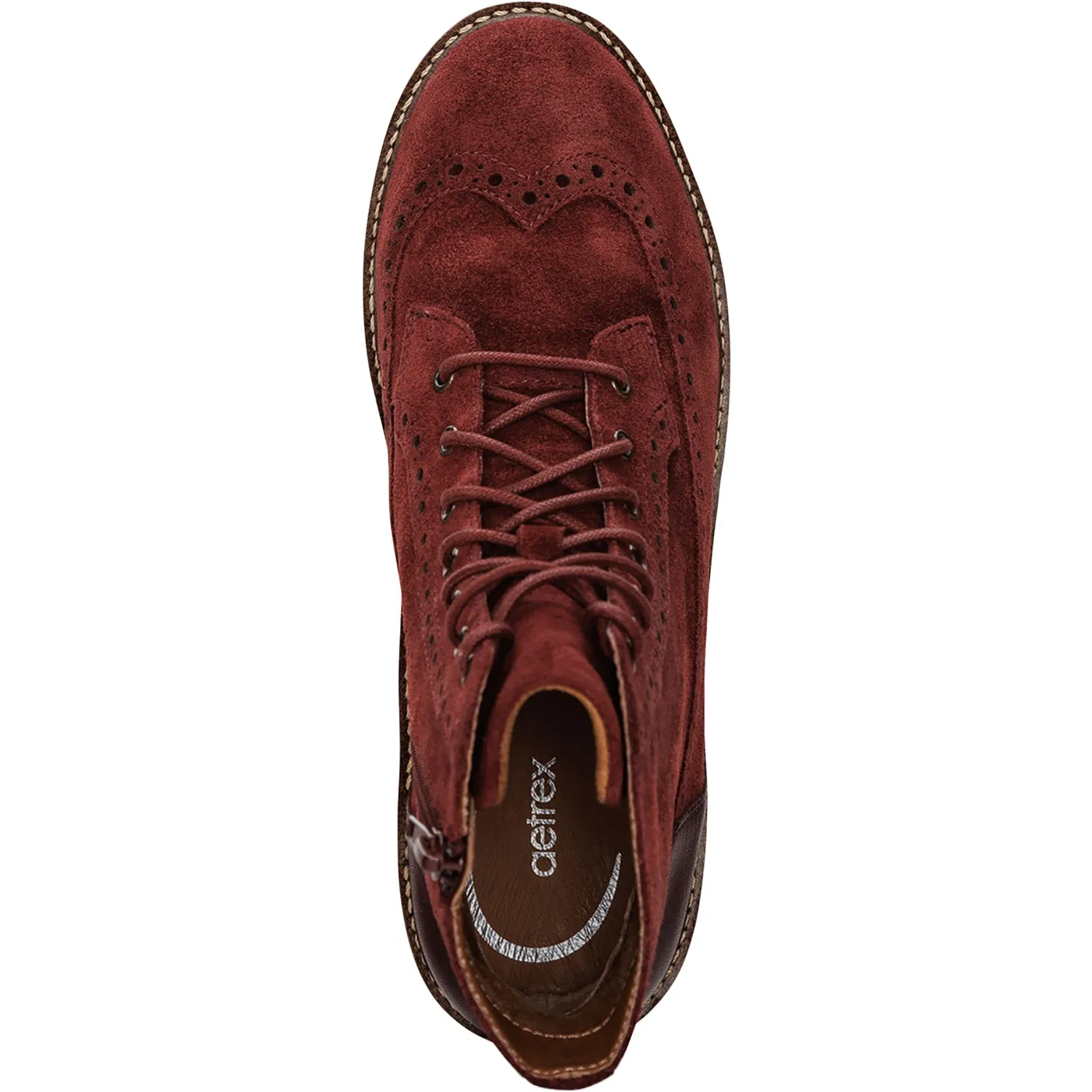 Women's Aetrex Margot Dark Red Suede