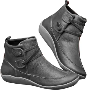 Women's Ankle Boots & Booties Womens Black Booties Low Heel Women's Slip On Boots Work Boot Shoe Laces Men Lightweight Cute Round Toe Closed Toe Wide Fit Available