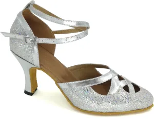 Women's Closed Toe Suede Sole Ballroom Pumps Dance Shoes with 2.5" Heel