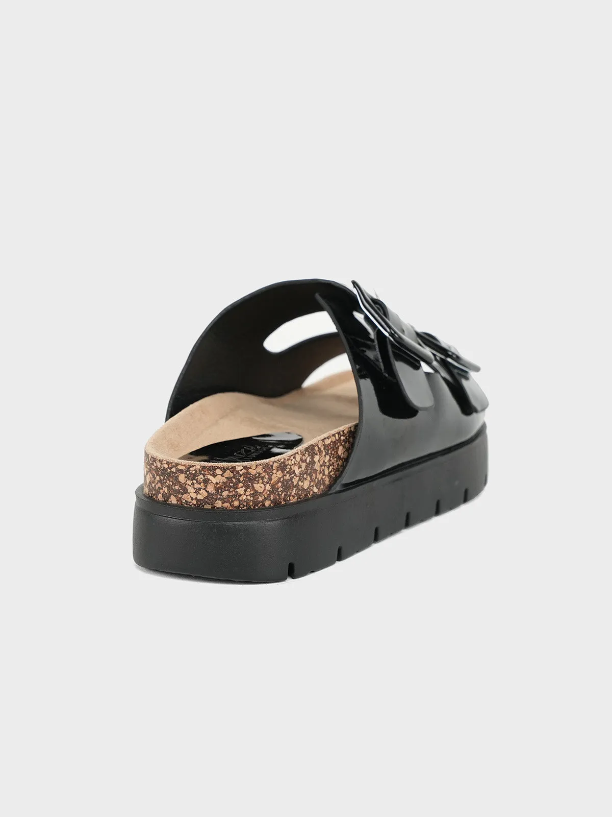 Women's "WAIOLA" Buckled Open Toe Slippers UK Size 3-8