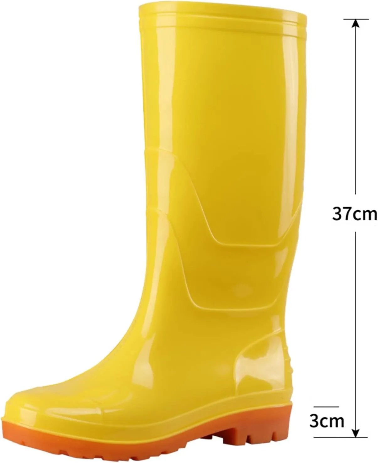 Womens Rain Boots Women's Knee High Rain Boots Waterproof Garden Shoes Comfortable Fashion Slip On Tall Rain Boots