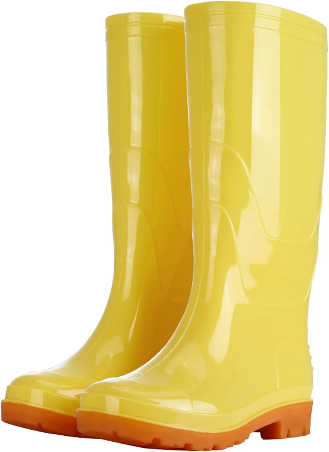 Womens Rain Boots Women's Knee High Rain Boots Waterproof Garden Shoes Comfortable Fashion Slip On Tall Rain Boots