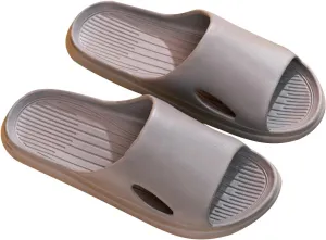 Women's Soft Solid Anti-Slip Slipper Open Toe Slip on Sandals Summer Lounge Beach Casual Slide Spa Walking Sandal